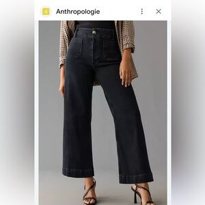 The Colette Crop High-Crop Wide-Leg Jeans